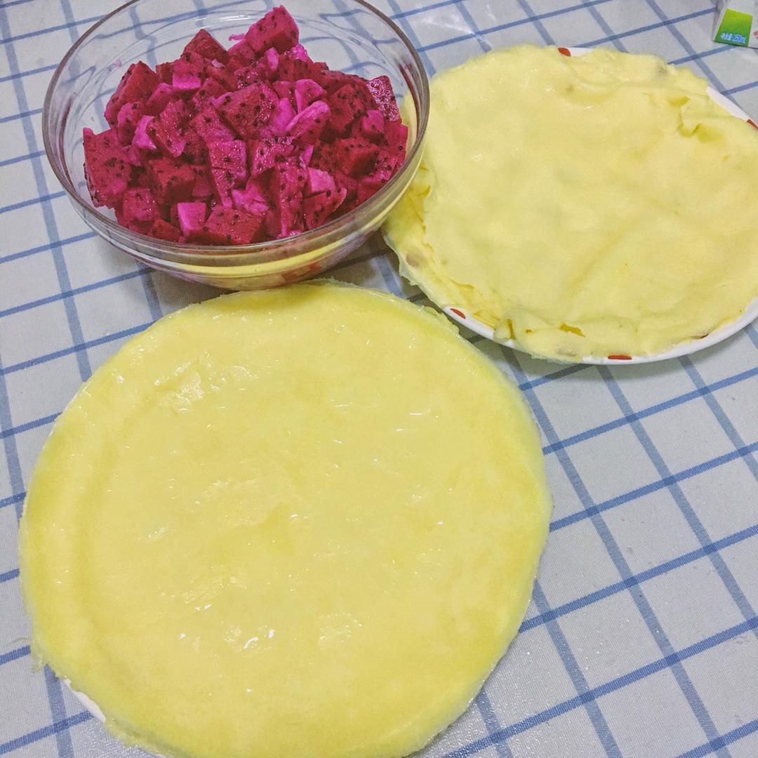 红心火龙果班戟
