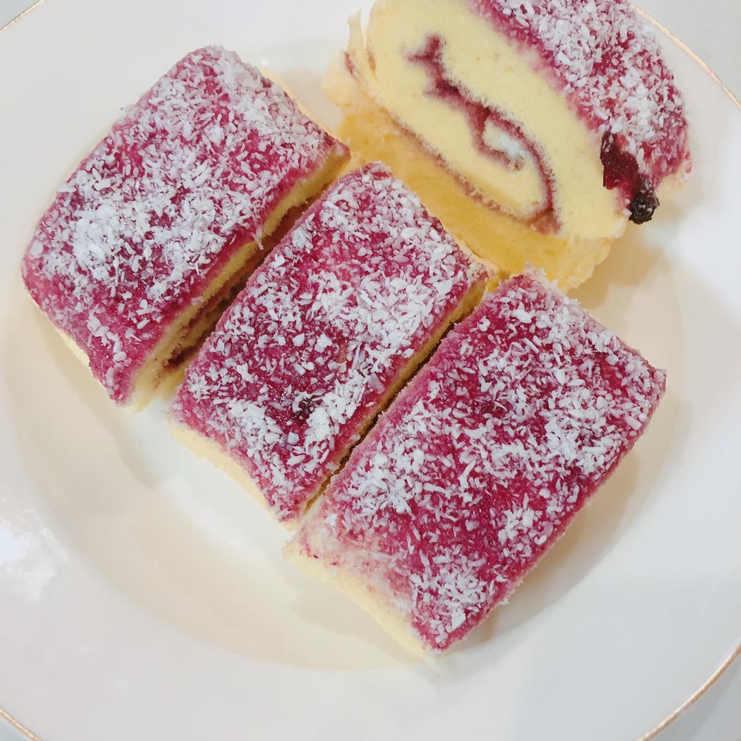 果酱椰蓉蛋糕卷❗酸酸甜甜夏天的味道