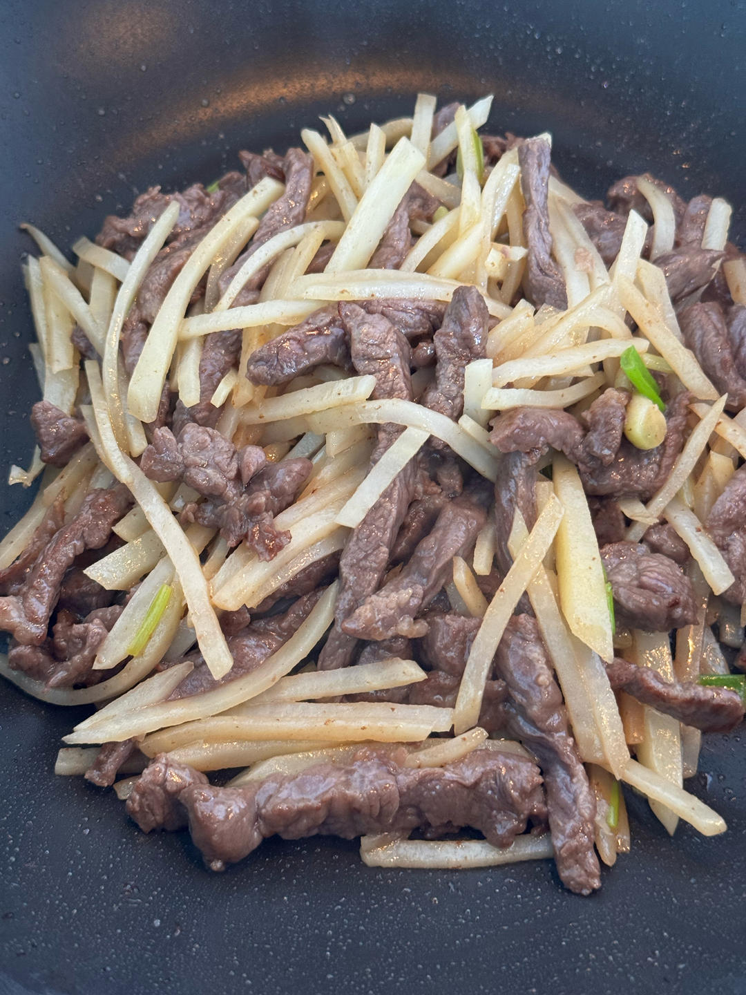 家常菜-土豆丝炒牛肉