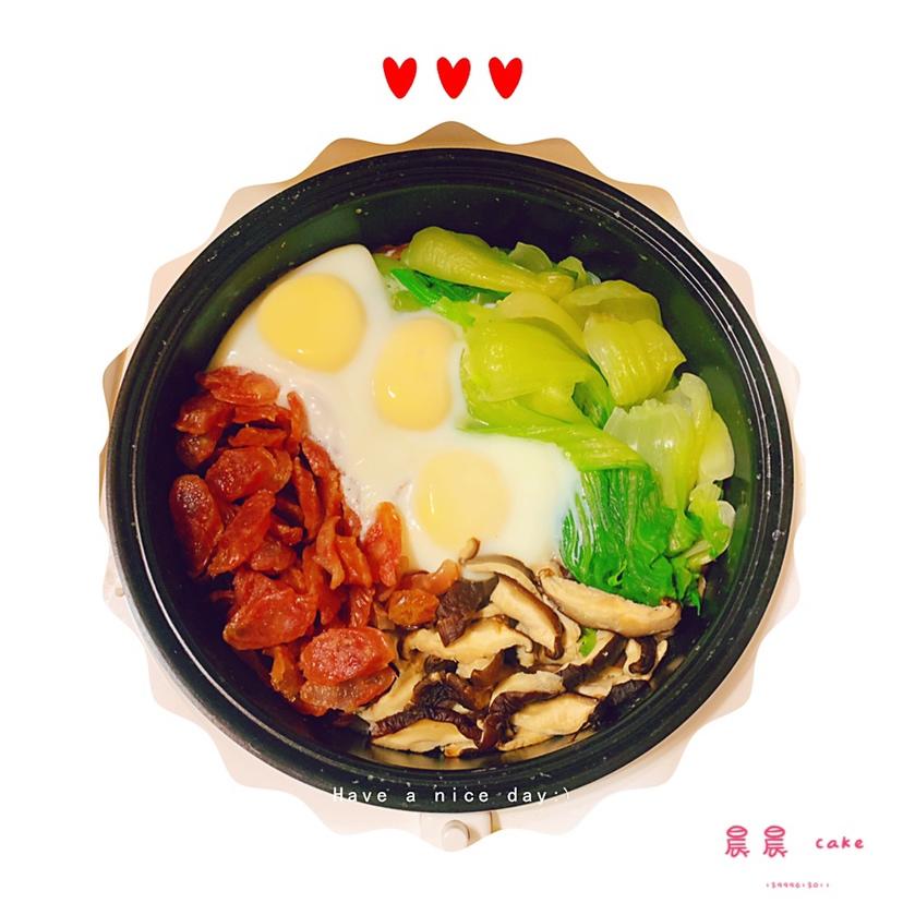 香喷喷的🍲腊肠煲仔饭（砂锅版）超简单神速