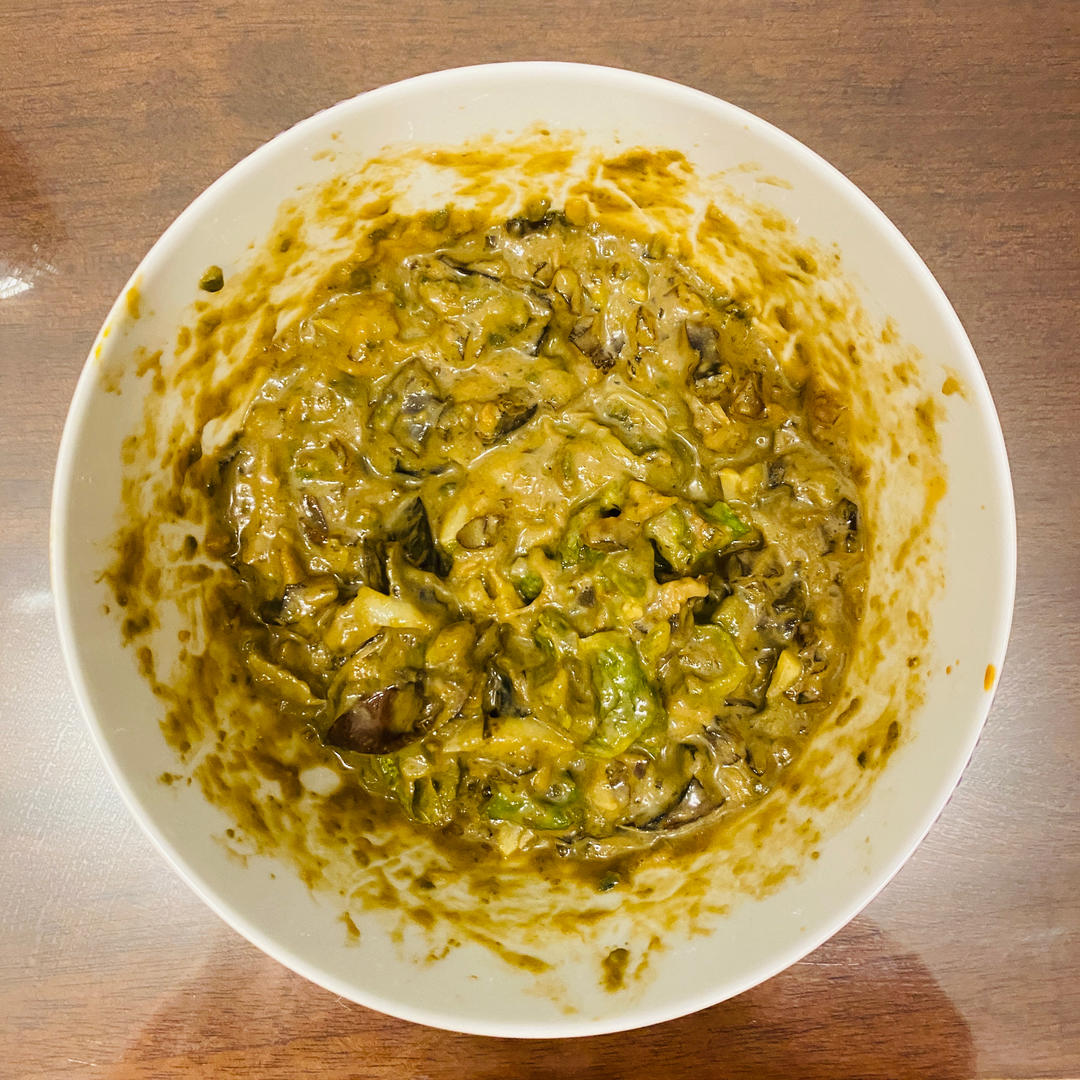 擂辣椒皮蛋茄子