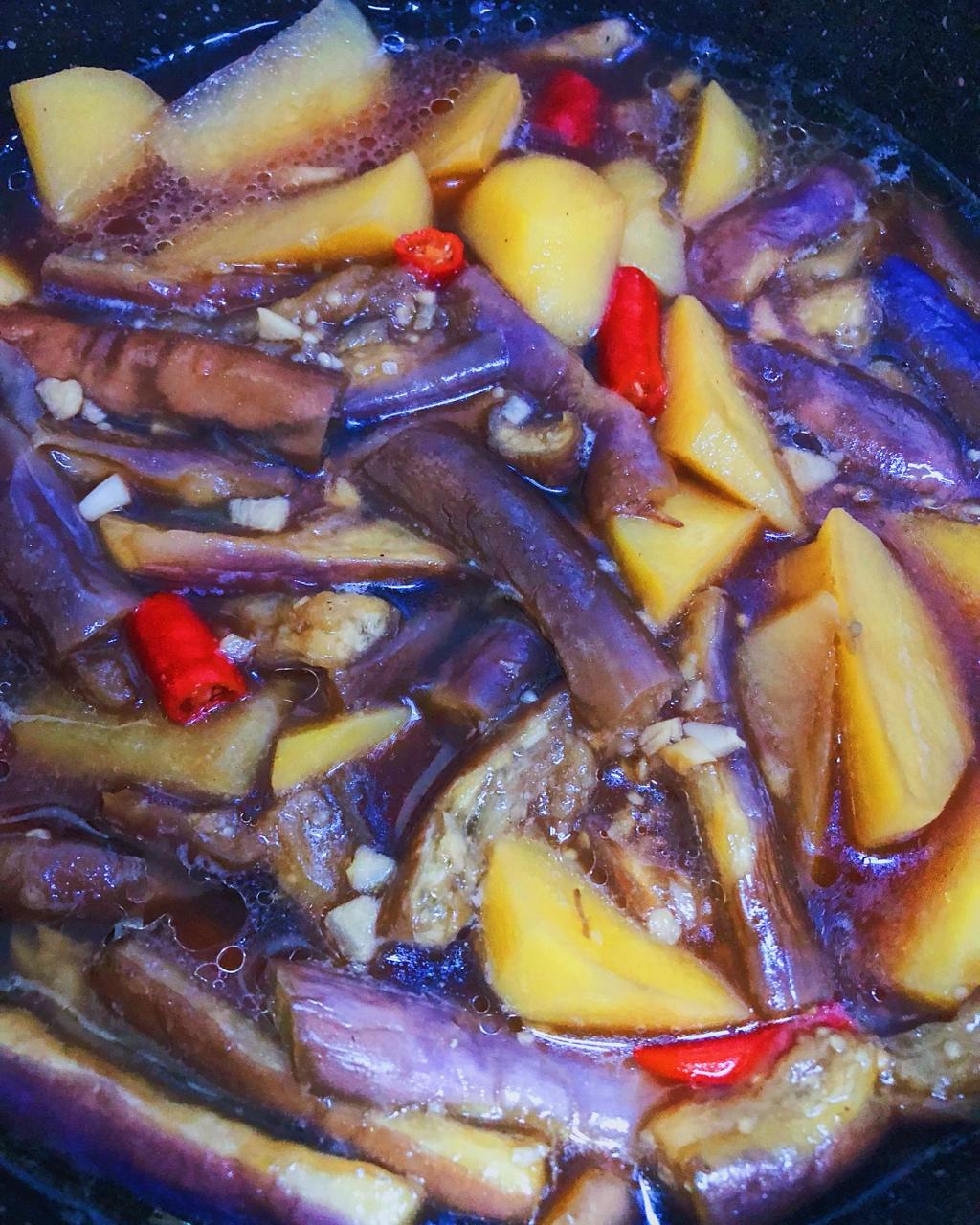 土豆炖茄子