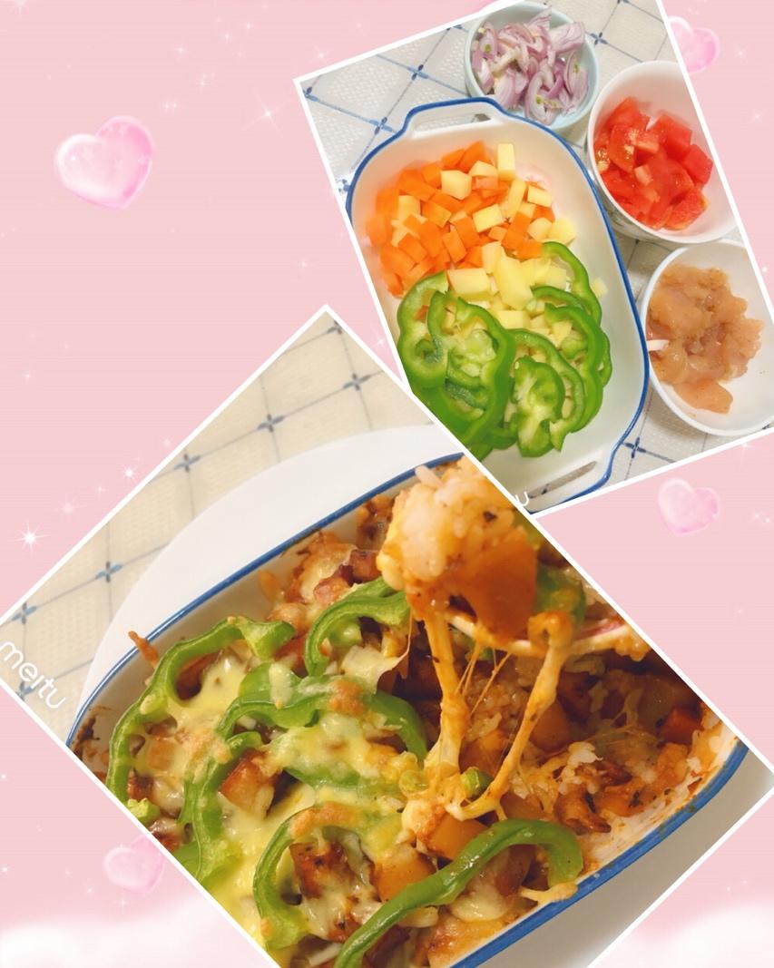 番茄鸡肉浓情焗饭【两人份】