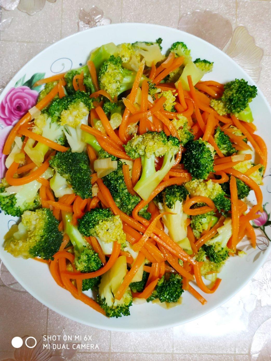 jishiyu2018做的清炒胡萝卜西兰花