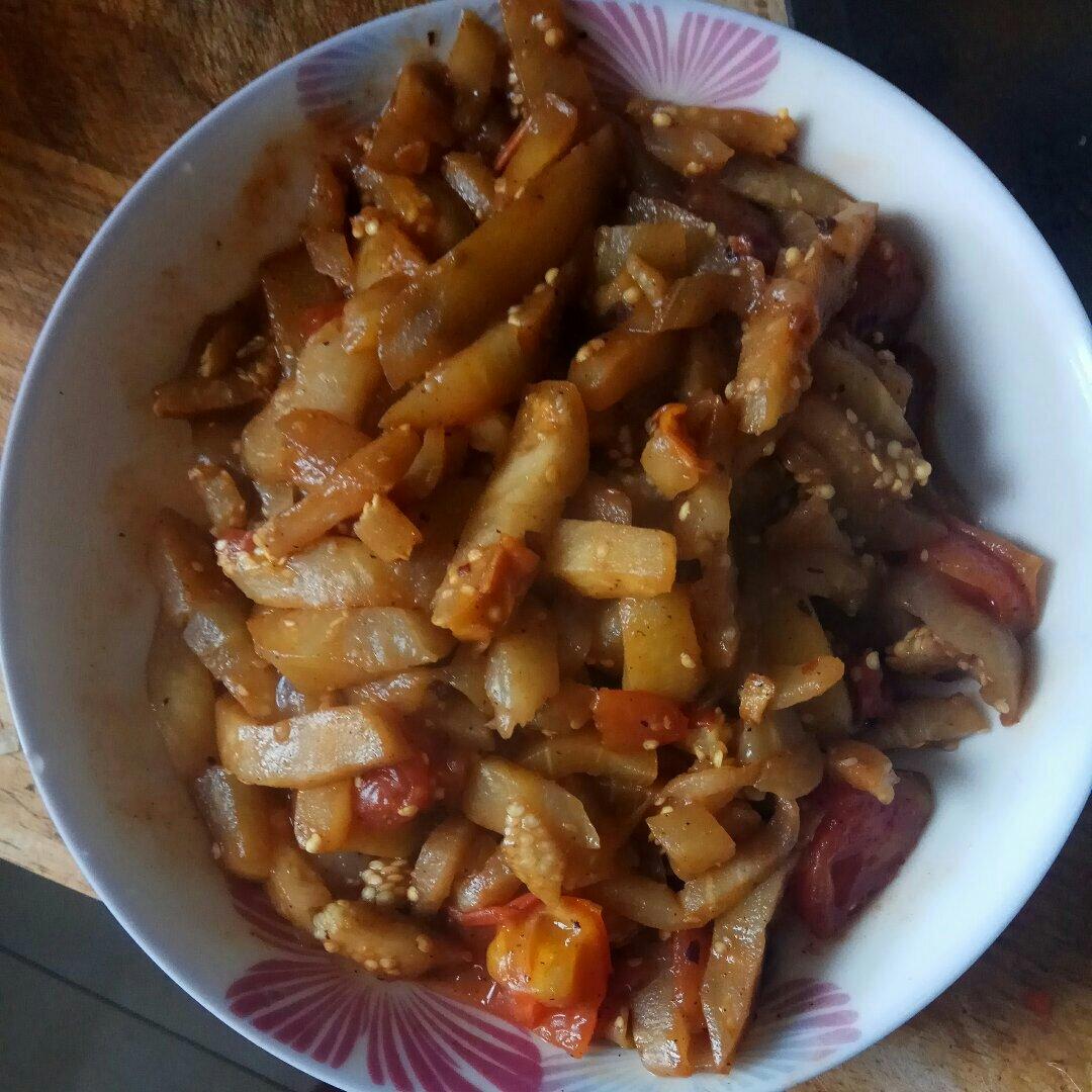 下饭菜 | 少油的西红柿炒茄子