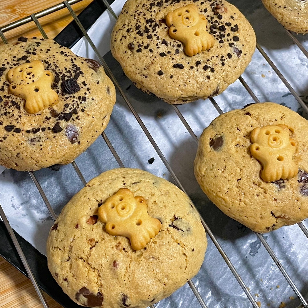 做法超简单～无法拒绝的爆浆纽约软曲奇🍪