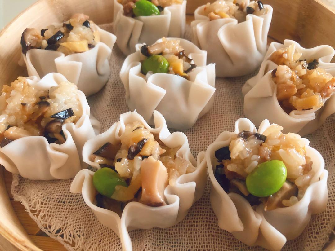 香菇春笋烧卖（饺子皮版）的做法