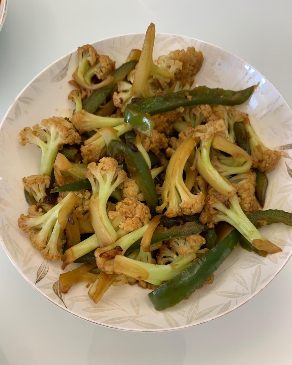 董太的私房菜--豆瓣酱炒花菜