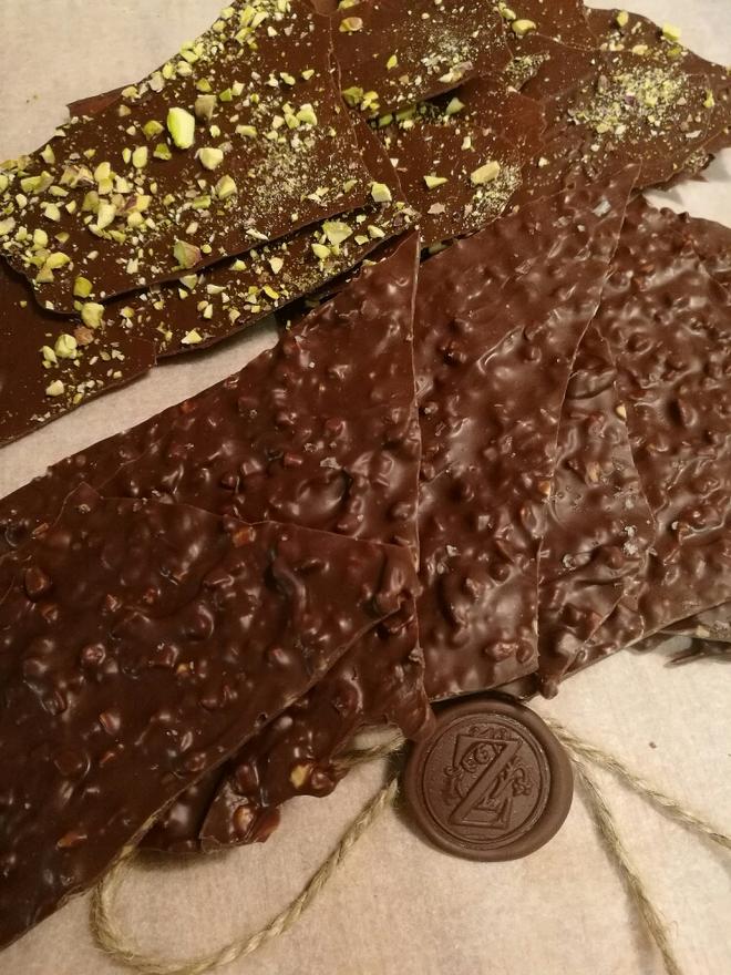 果仁巧克力薄片的做法