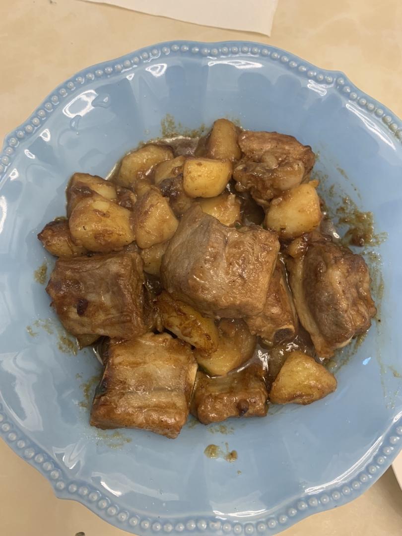 土豆烧排骨（快速版)