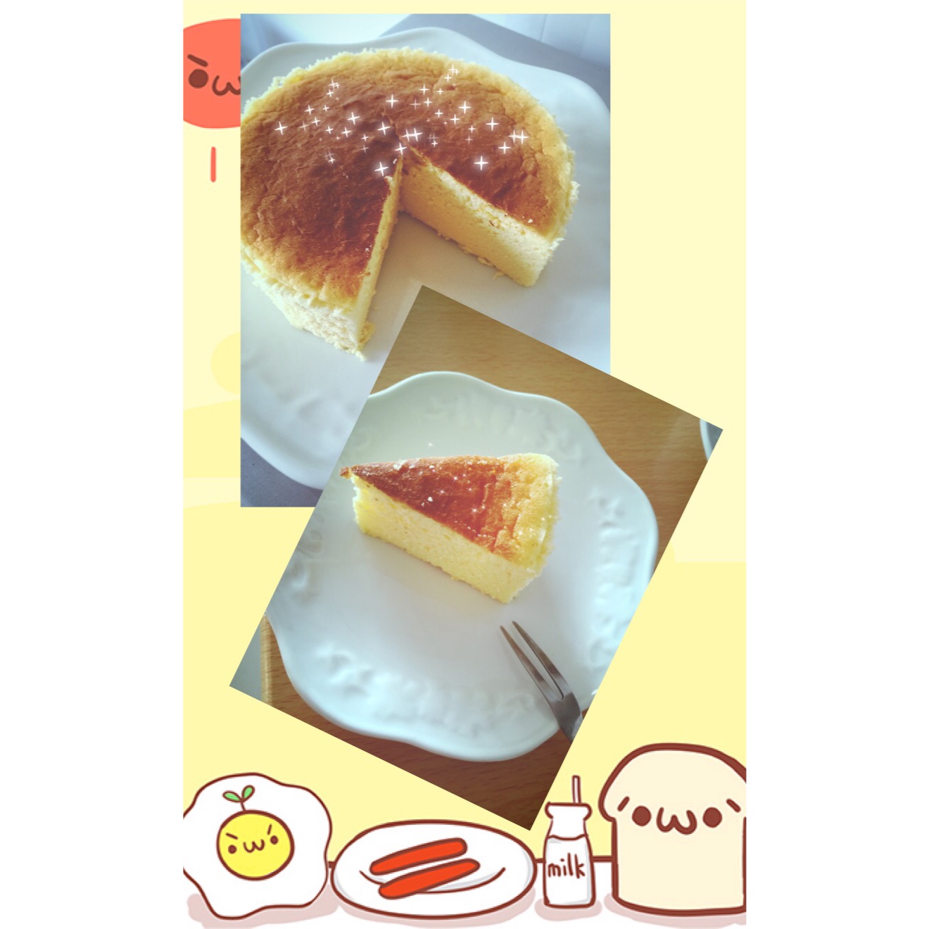 轻乳酪芝士蛋糕6寸#皮黑森林#