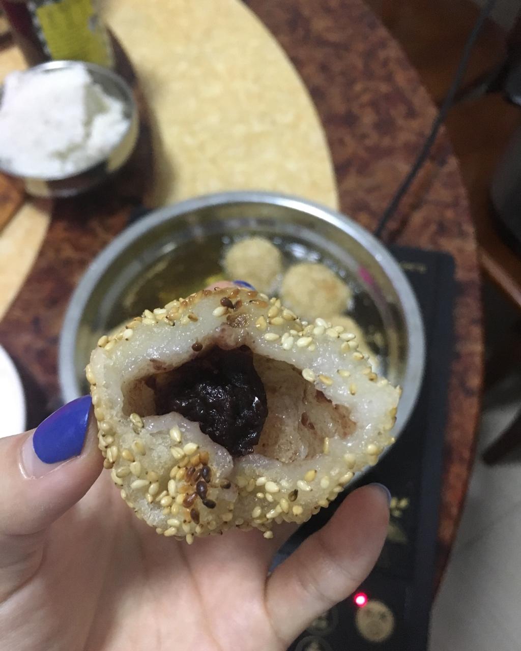 豆沙麻球