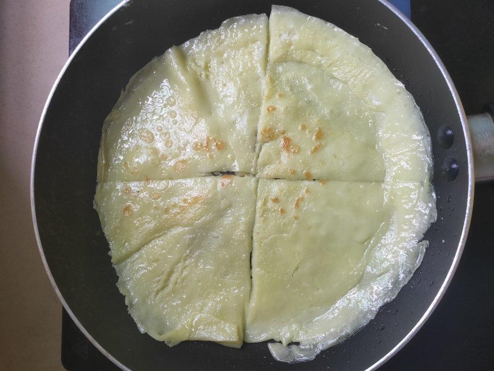 面粉鸡蛋薄饼 葱油甜面饼