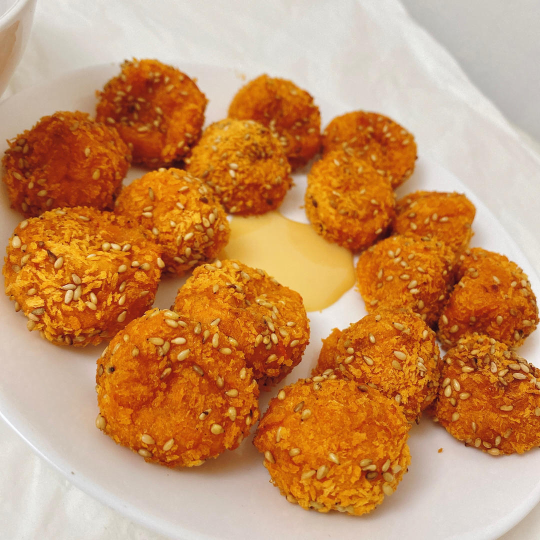 空气炸锅版芝士红薯丸子