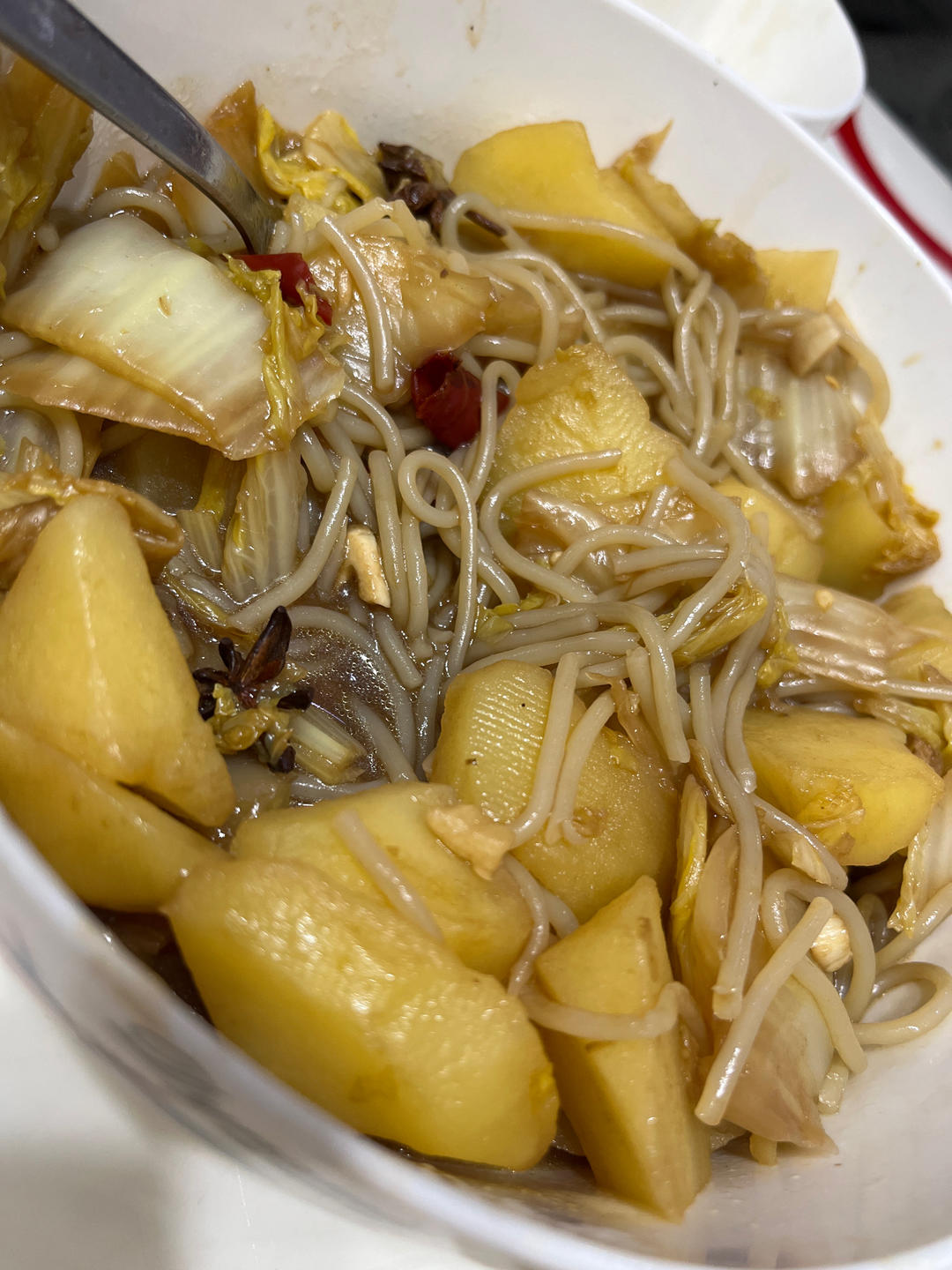 白菜炖土豆粉条