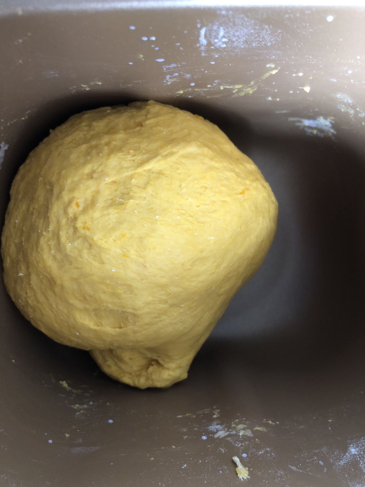 南瓜牛奶馒头（面包机版）的做法 步骤5