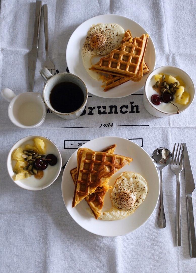 奶香糯米华夫「附面糊不粘锅小贴士」