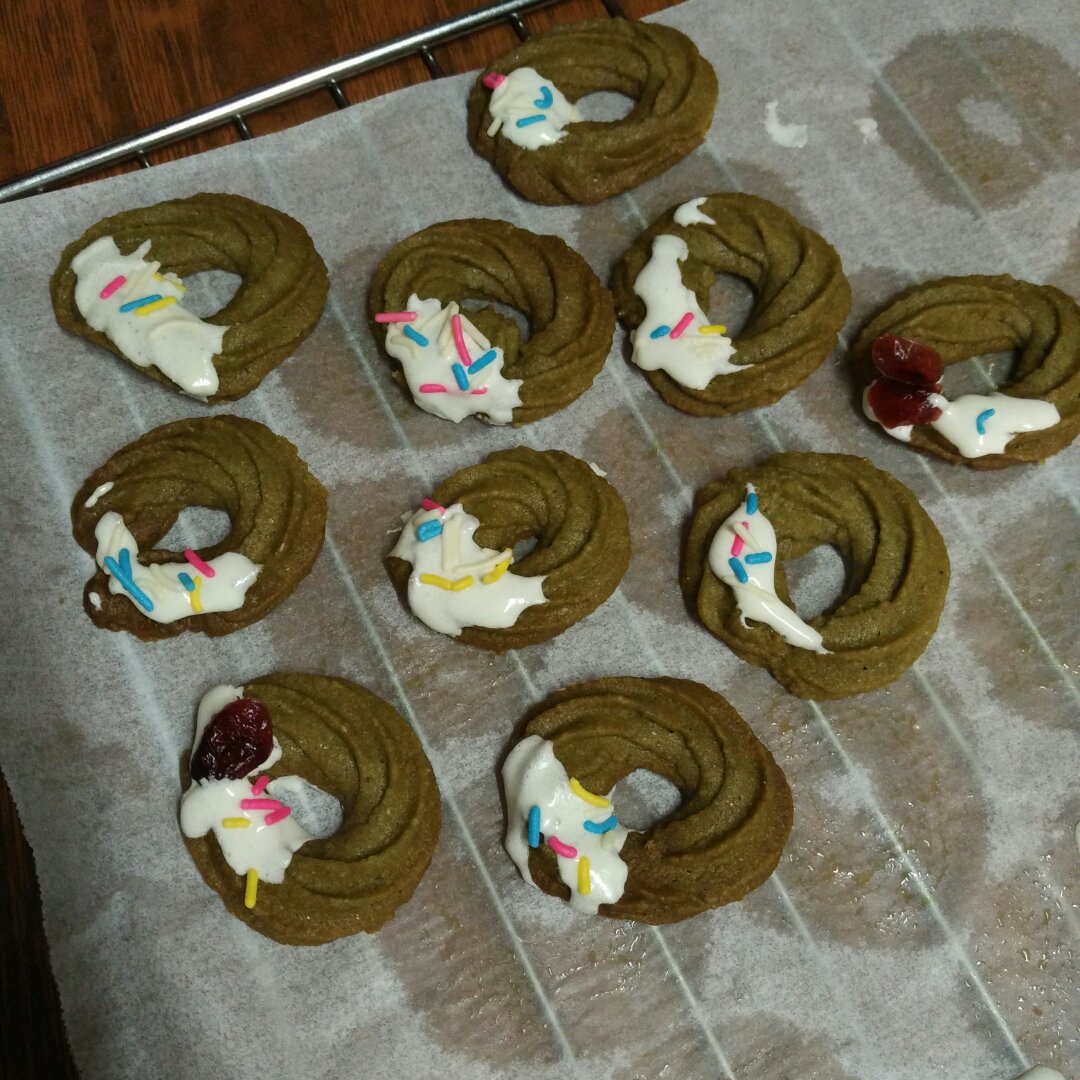 【圣诞】花环小曲奇 Christmas Wreath