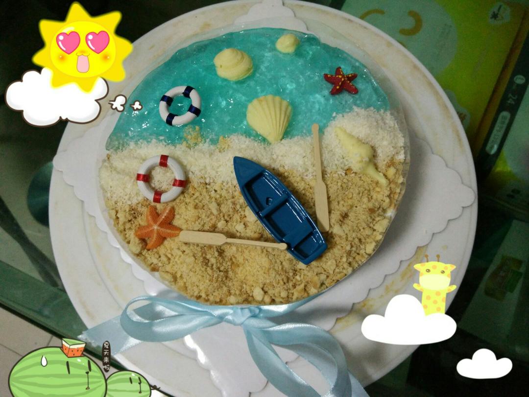 海洋酸奶慕斯蛋糕——乐众缤纷夏日烘焙大赛获奖作品