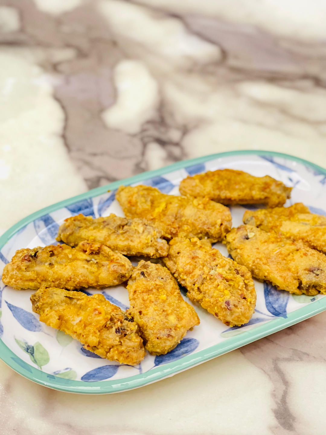 免油炸，空气炸锅酥脆咸蛋黄鸡翅