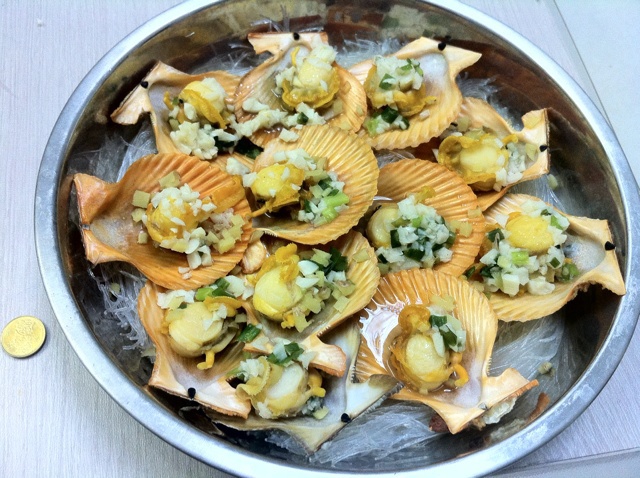 蒜蓉粉丝蒸扇贝