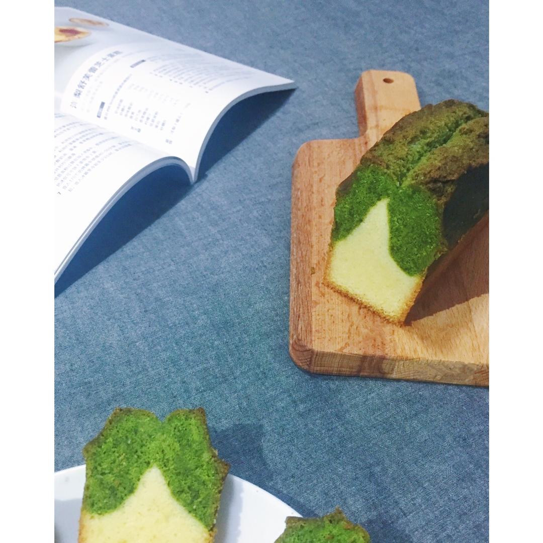 香草&抹茶双拼磅蛋糕（白菜磅）