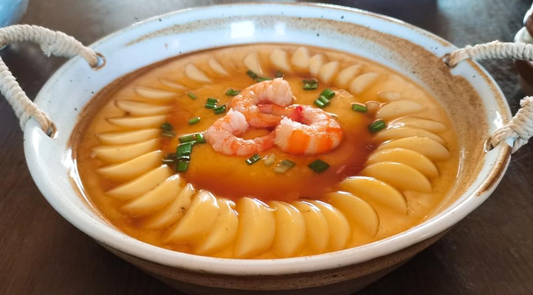 虾仁玉子豆腐蒸蛋/“蒸蒸日上”的年夜饭快手菜