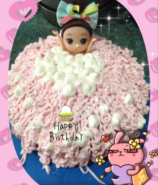 详细步骤制作泡泡浴娃娃蛋糕