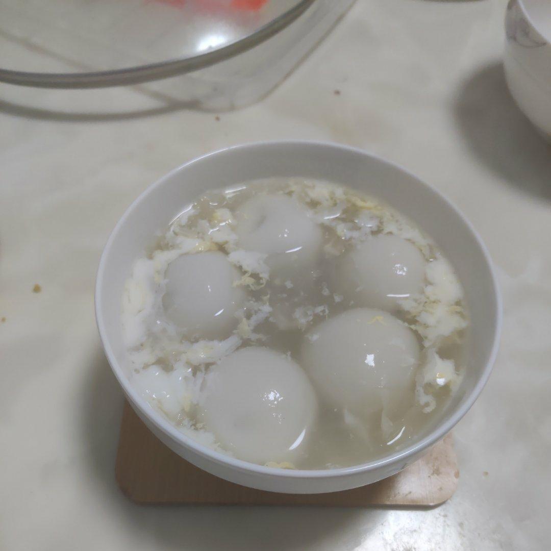 米酒汤圆蛋花汤