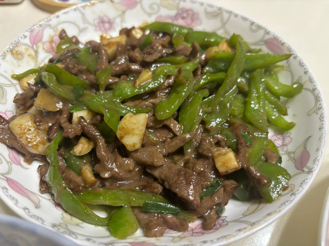 家常青椒炒牛肉🥩