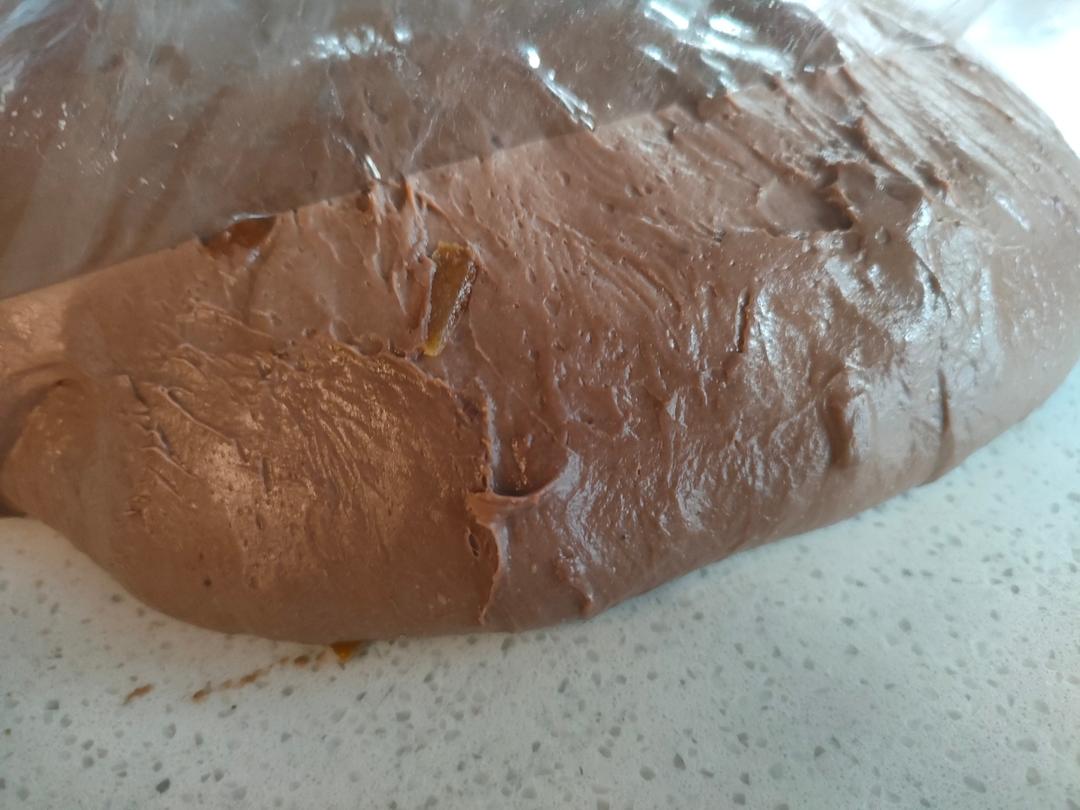 坚果橙皮丁巧克力贝果