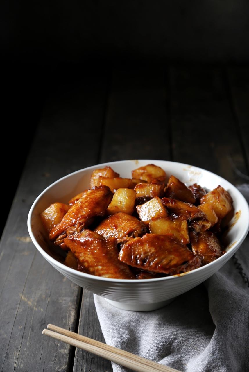 泡芙大人做的可乐土豆鸡翅