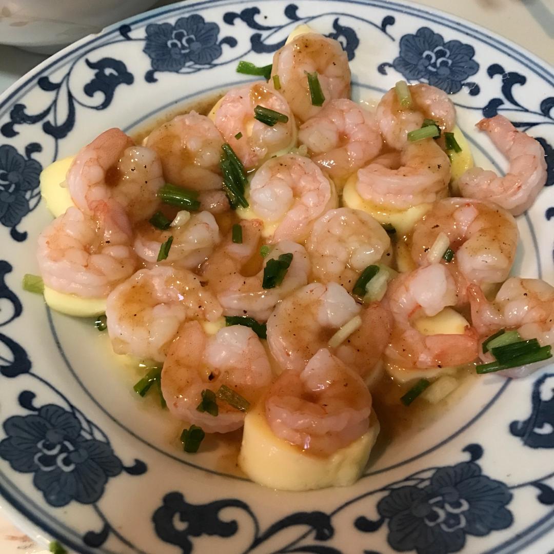 日本豆腐蒸虾仁
