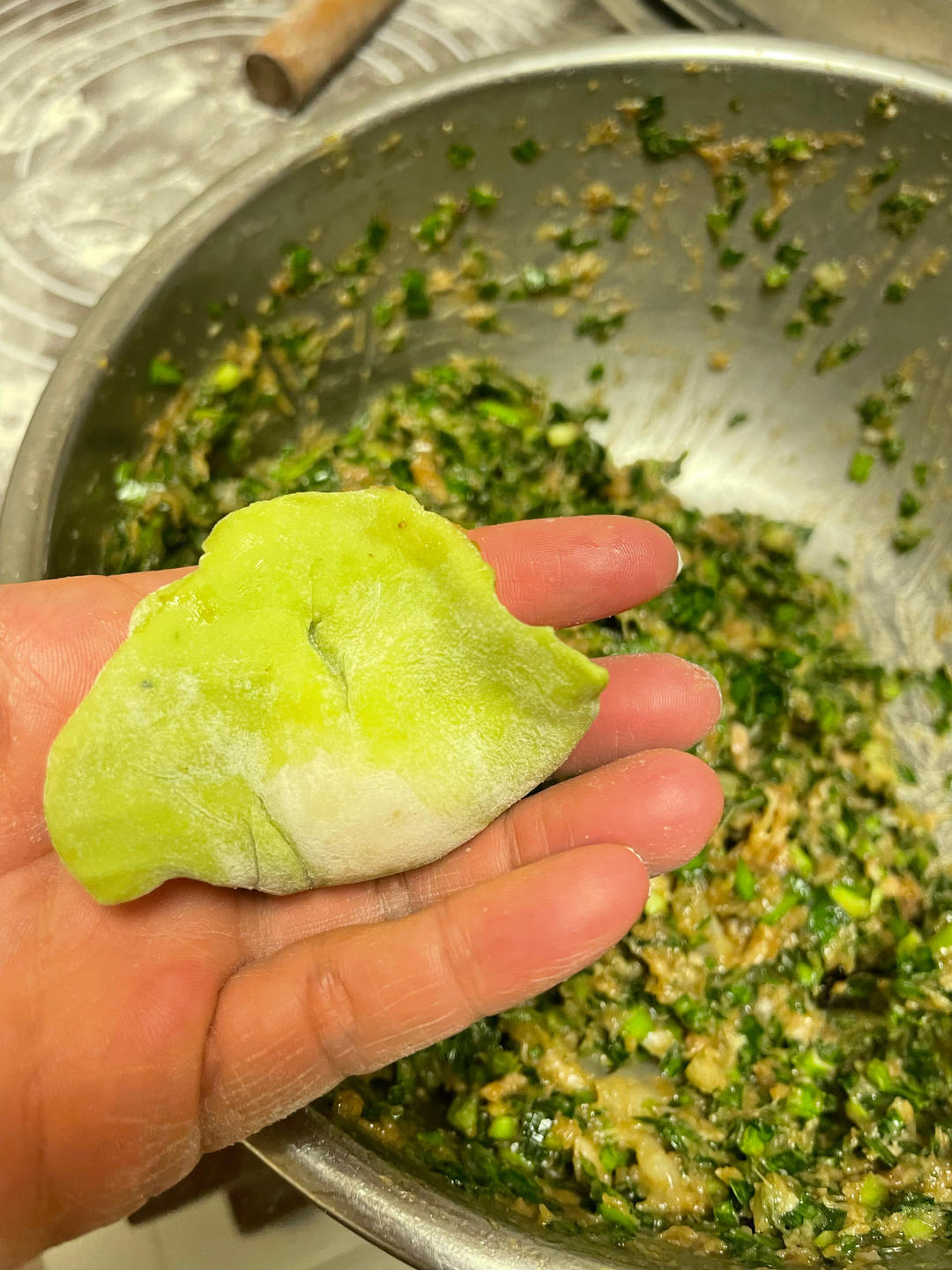 翡翠白菜饺