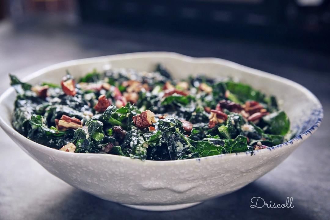 羽衣甘藍核桃葡萄乾沙拉