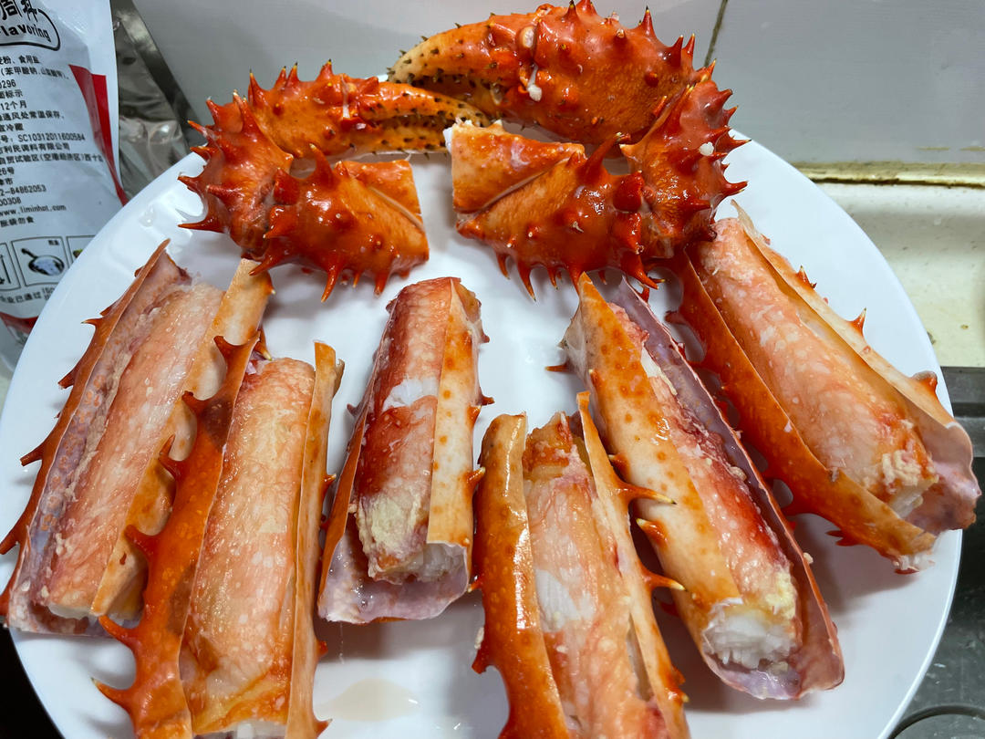 蒜蓉粉丝帝王蟹腿