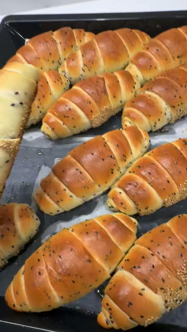 这个芝麻海盐卷我真的太爱了，你们赶紧做起来！