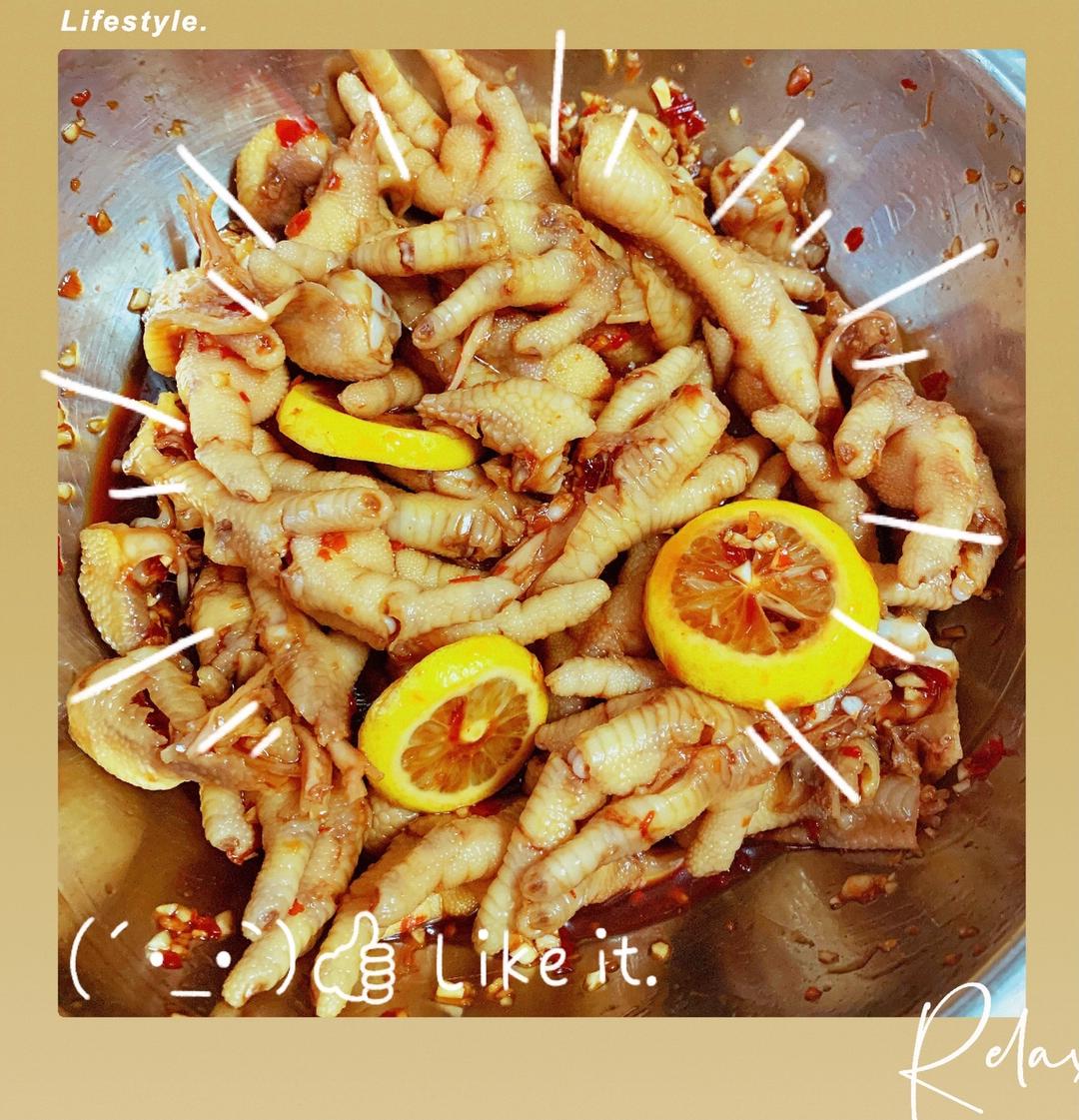酸辣无骨鸡爪的做法