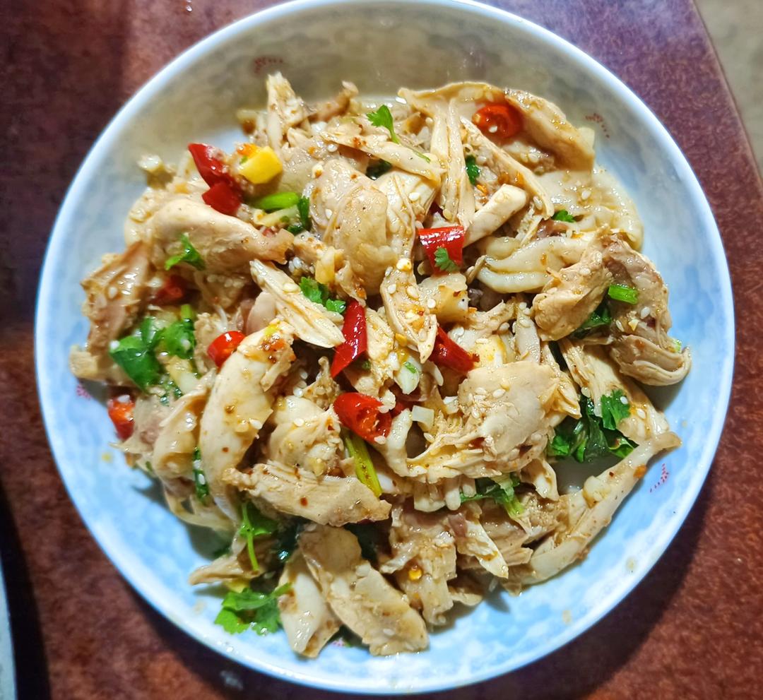 汤汁可以喝的凉拌手撕鸡