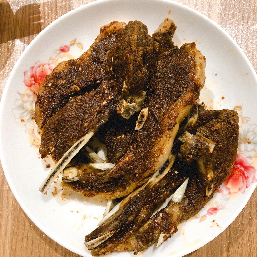 烤羊排骨（不膻很香脆）