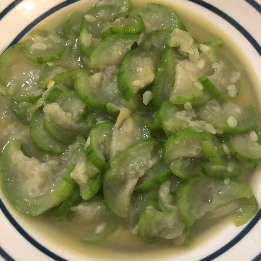 只放油盐的清炒丝瓜