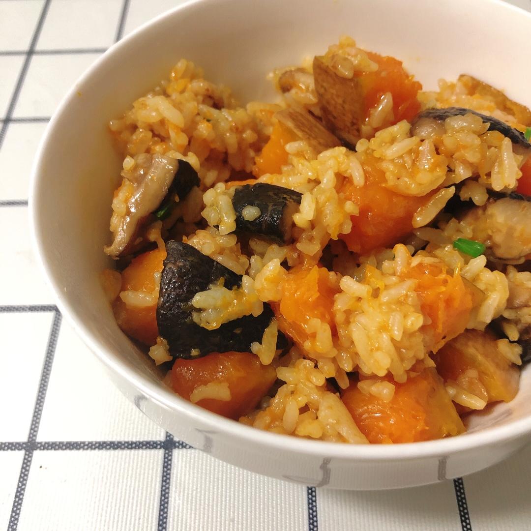 美味到不行的南瓜饭