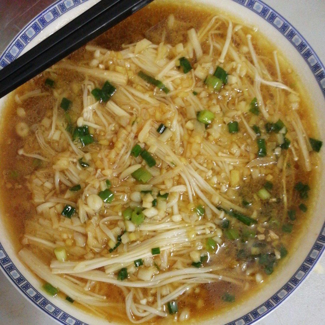 蒜蓉蒸金针菇