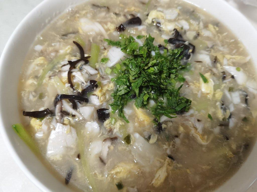 宋嫂鱼羹（中餐厅林大厨做法，成功的做了一次）