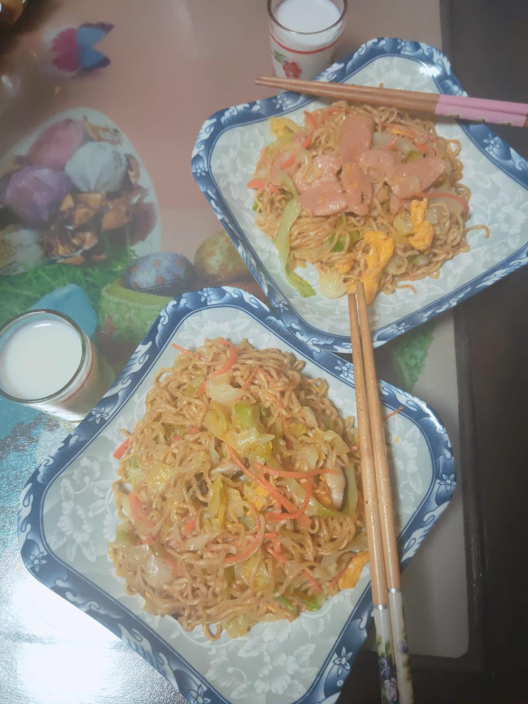 懒人版零失败炒方便面