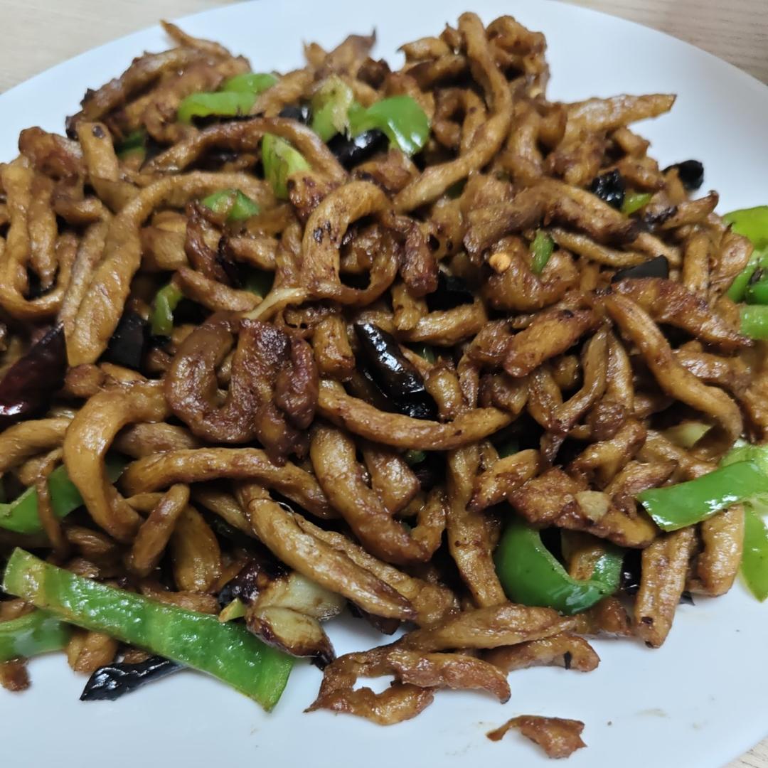 香辣孜然炒面筋