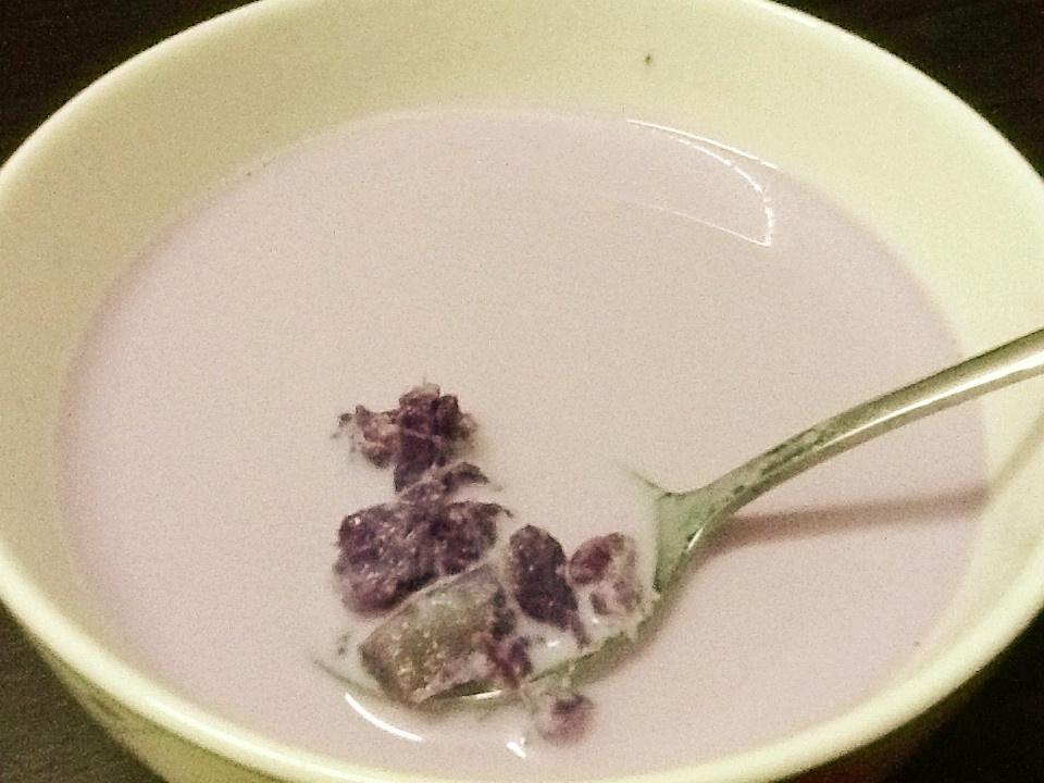宅女紫薯牛奶的做法