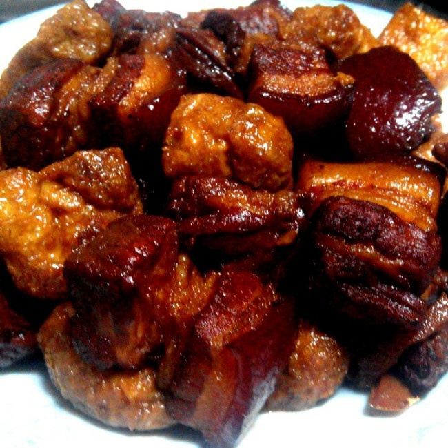 豆泡红烧肉