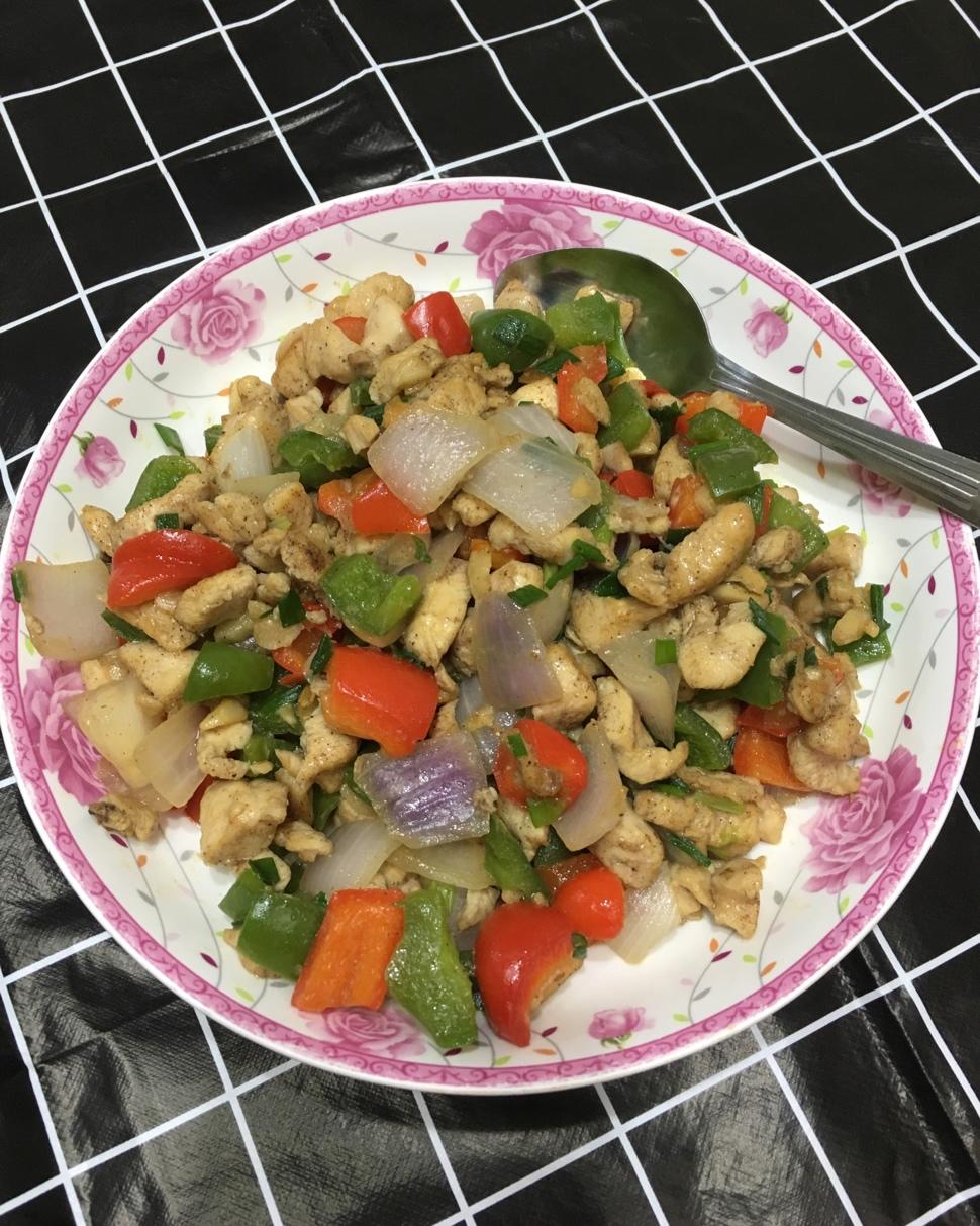 彩椒炒鸡胸