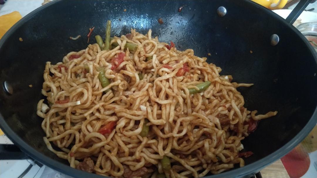 番茄豆角焖面（简易巨好吃）